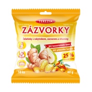 Terezia company Terezia ZÁZVORKY Želatinky s rakytníkem, zázvorem a vitaminy 10 ks