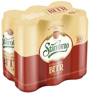 Starobrno Bitr pivo, plech 6x500ml