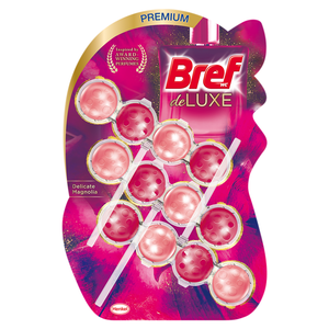 Bref DeLuxe Delicate Magnolia tuhý WC blok (3x 50 g)