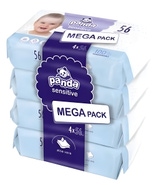 Panda Vlhčené ubrousky Sensitive multipack, 4x 56 ks
