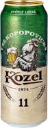 Velkopopovický Kozel 11, světlý ležák, plech