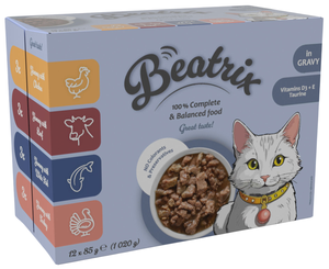Beatrix Kapsičky pro kočky Adult box 12x85g 