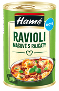 Hamé Ravioly masové s rajčaty