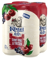 Velkopopovický Kozel Nealkoholické pivo Černý rybíz a Třešeň 4x500ml