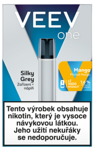 VEEV ONE Starter Kit Silk Gray + náplň Mango 2 ml (18 mg)