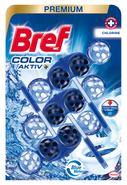 Bref Color Aktiv Chlorine tuhý WC blok 3x50 g