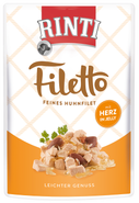 Rinti Filetto Adult kuřecí a kuřecí srdce v želé, kapsička pro psy