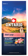 Ontario Krmivo Large Weight Control Turkey & Brown Rice pro psy