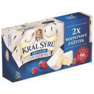 Král Sýrů Hermelín originál Duopack 2x120 g