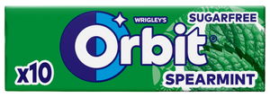 Orbit Spearmint žvýkačka bez cukru s mátovou příchutí se sladidly