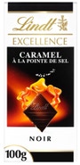 Lindt Hořká Excellence čokoláda s křupavými kousky karamelu a mořskou solí