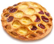 Košíček s tvarohem a malinami