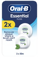 Oral-B Dentální nit Essential Mint, 2x 50 m (voskovaná)