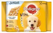 Pedigree Junior Kuřecí a krůtí maso v želé kompletní krmivo 4 x 100g
