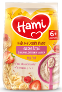 Hami Mléčná ovesno-žitná kaše s Malinami, jahodami a banánem 