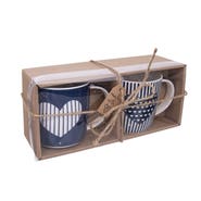 ORION Hrnek porcelánový Just Love Srdce 2x390ml