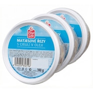 Fine Life Matjesy s cibulí (pevný podíl 3x112g) 3x140g