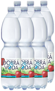 Dobrá voda Neperlivá s příchutí jahoda 6 x 1.5 L