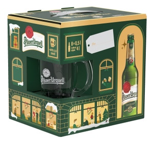 Pilsner Urquell Dárková zimní edice s krýglem (8x500ml sklo)