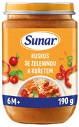 Sunar Příkrm kuskus se zeleninou a kuřetem, 6m+