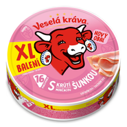 Veselá Kráva Tavený sýr se šunkou XL (16ks)