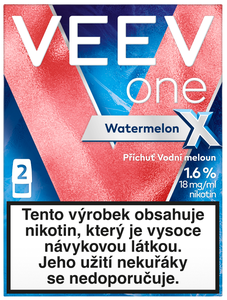 VEEV ONE X Watermelon 2 náplně do e-cigarety 1,6%