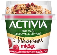 Activia Mix&Go Granola s červeným ovocem a chia