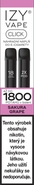 IZY VAPE CLICK 2x2ml Sakura Grape 18mg Black