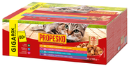 Propesko kapsičky pro kočky, maso, losos, omáčka, 80x100g 