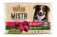 Propesko Mistr Hovězí a zvěřina v omáčce  pro psy 4x85g