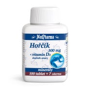 Medpharma MedPharma Hořčík 300 mg + vitamín D3 107 tablet