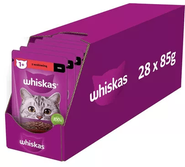 Whiskas Kapsičky pro kočky hovězí 28x85g