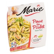 Marie Penne s kuřecím masem a pestem