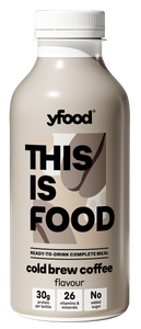 yFood nutričně vyvážené jídlo ve formě nápoje​ s příchutí kávy