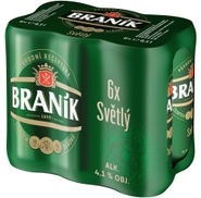 Braník 10 světlé výčepní plech multipack 6 x 0,5l