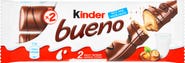 Kinder Bueno oplatka s čokoládovou polevou a mléčnou lískooříškovou náplní 2x21,5g