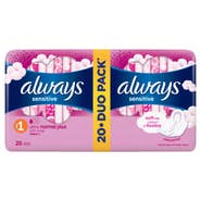 Always Ultra Duo Sensitive Normal dámské vložky