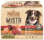 Propesko Mistr Filetky mix masa v omáčce pro psy 24x85g