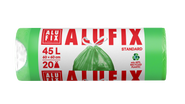 Alufix Pytle na odpadky zatahovací 45 l, 20 ks, 15 µm, 60 x 60 cm, HDPE  zelené