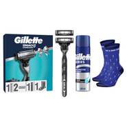 Gillette Mach3 Charcoal - Strojek s příslušenstvím a ponožkami