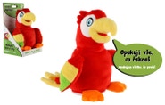 Teddies Papoušek Jaroušek opakující věty na baterie se zvukem