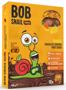 Bob Snail Ovocná pochoutka v čokoládě - mango
