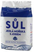 Solné Mlýny Sůl jedlá mořská s jódem