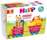 HiPP BIO Jablka s broskvemi 4x 100g