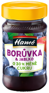 Hamé Ovocná pomazánka se sníženým obsahem cukru - Borůvka a jablko
