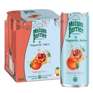 Perrier Juice Peach & Cherry, multipack 4x0,25l