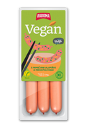 RADOMA Vegan párky s jalapeňos a Violife Čedar