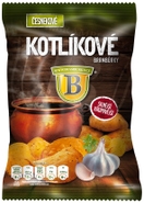 Originální hospodské brambůrky Kotlíkové brambůrky česnekové