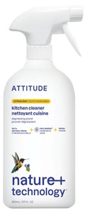 Attitude Nature+ Čistič na kuchyně s vůní citronové kůry s rozprašovačem