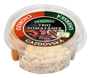 Krajánek TRIO pomazánek ze světa (gazdovská, chorizo, uherská), 3x60g